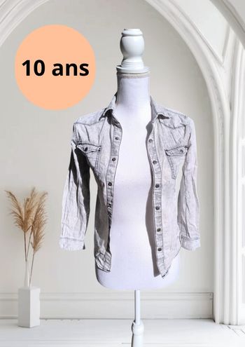 Chemise slim fit coton Kiabi 10 ans