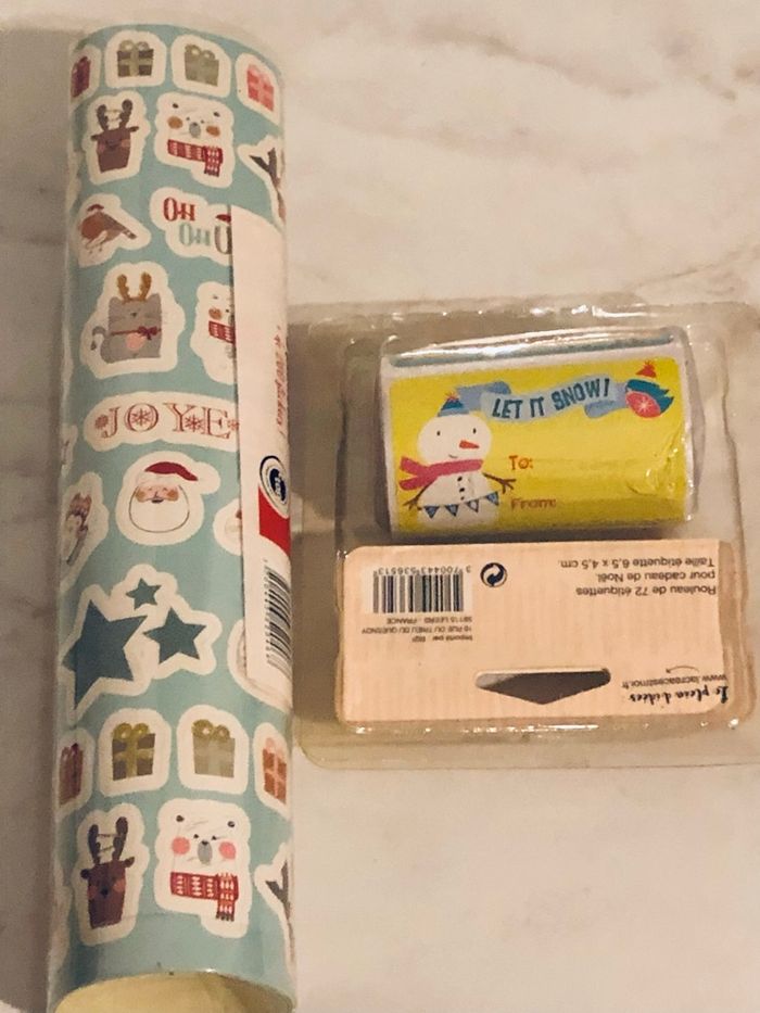 Étiquettes cadeaux et stickers Noël