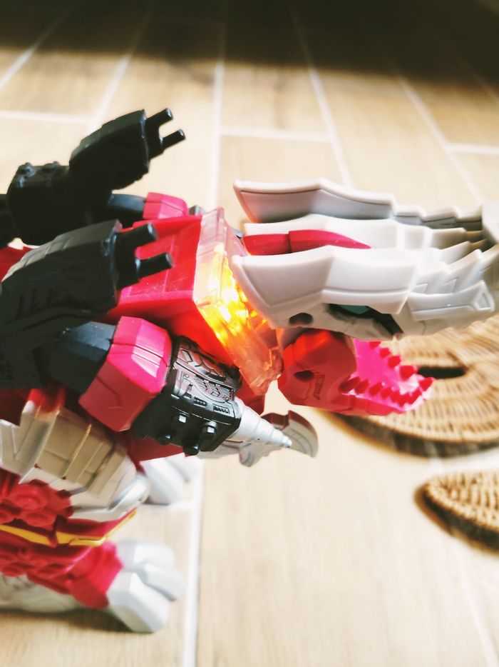 🙅Power rangers dino fury Zord Tyrannosaure rex Champion électronique avec sons et lumières - photo numéro 3