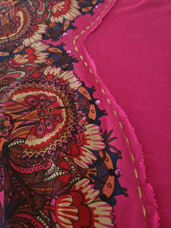 Desigual blouse Fushia taille S - photo numéro 13