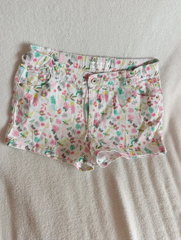 Short jean fleuri in extenso 12 ans