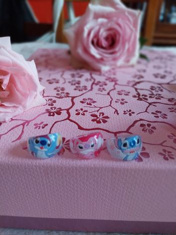 Lot de 3 bagues stitch pour 2e