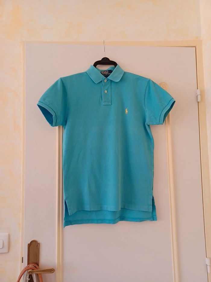 Polo Ralph Lauren bleu turquoise taille S - photo numéro 2