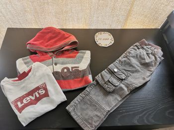 Ensemble 3 pièces bébé garçon 24mois sergent major, cadet rousselle, levis