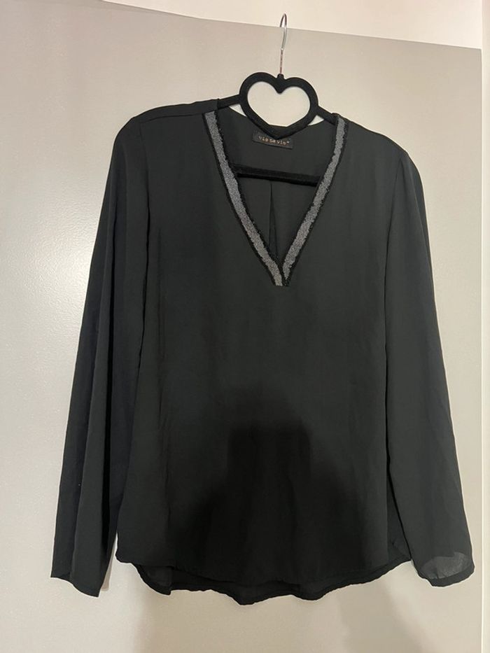 Blouse noire Vie ta vie