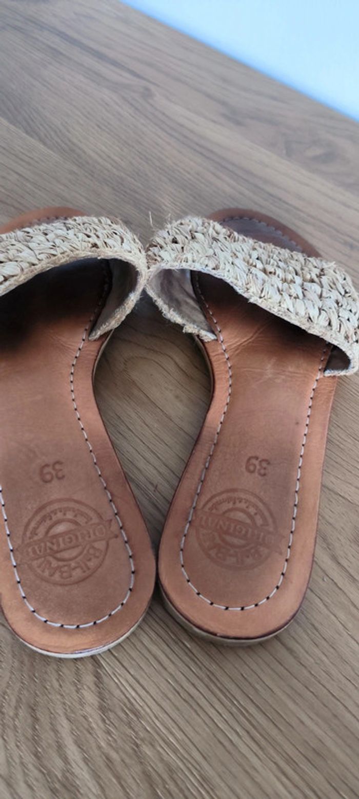 Sandales été très tendance cuire véritable - photo numéro 5