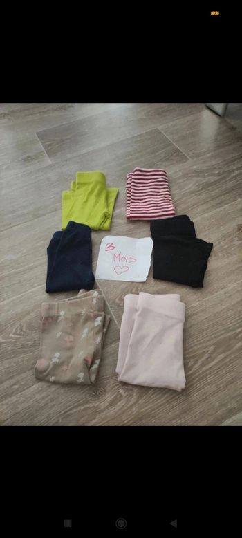 Lot leggings 3 mois