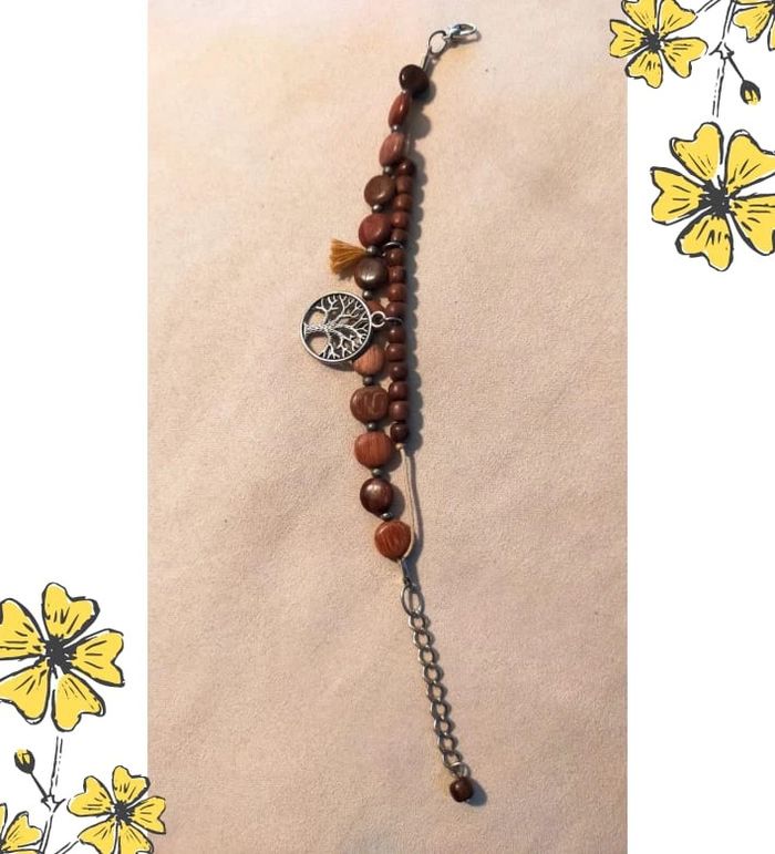 Bracelet Arbre de Vie – Bois naturel - Collection Terres d’Ailleurs - photo numéro 4