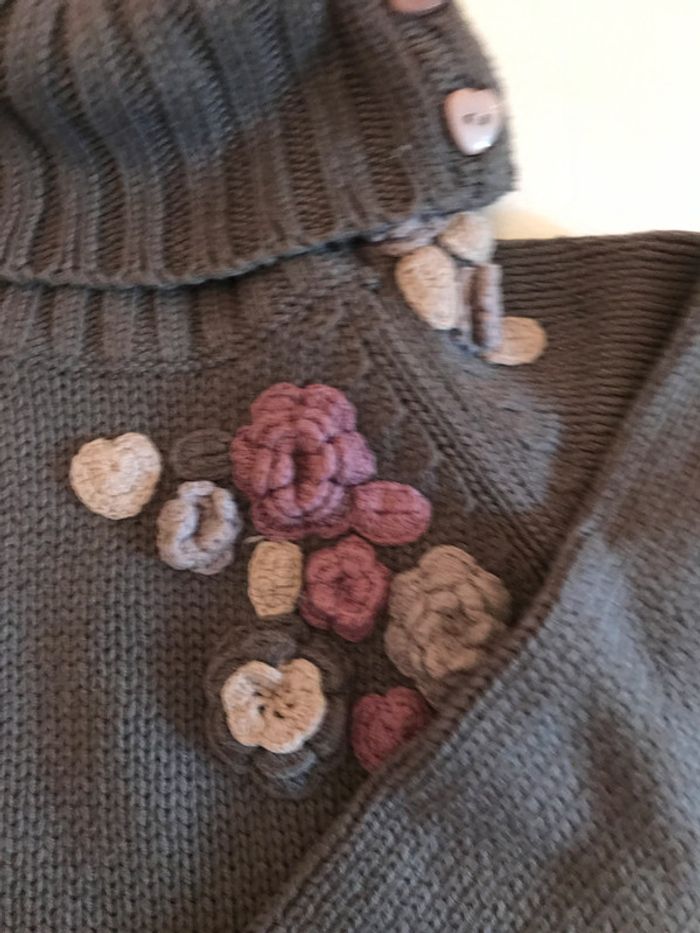 Pull Gris en Laine avec Col Roulé - photo numéro 2