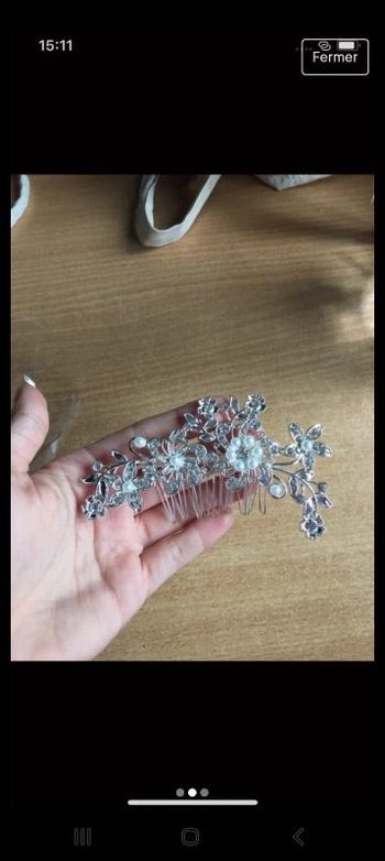 Barrettes perles cheveux