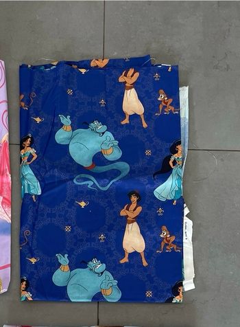 Tissu couture Disney Aladdin Jasmine le génie 