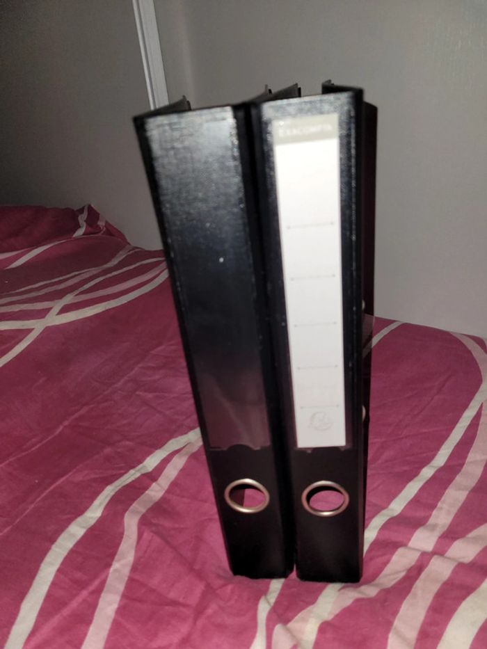 Lot 2 classeurs noirs - photo numéro 4