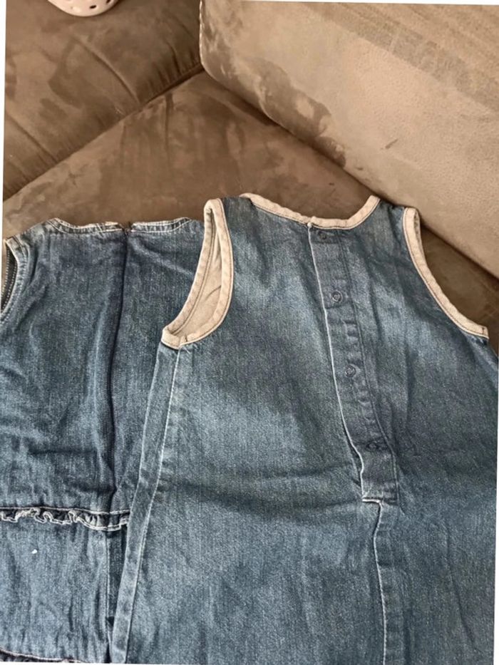 Lot de 2 robes en jean 18 mois - photo numéro 3