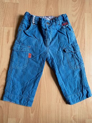 Beau pantalon jean bleu Sergent Major T. 12 mois/74 cm garçon TBE