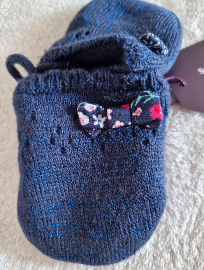 Ensemble bébé bonnet + moufles marine Sergent Major T1 (neuf 🏷) - photo numéro 11