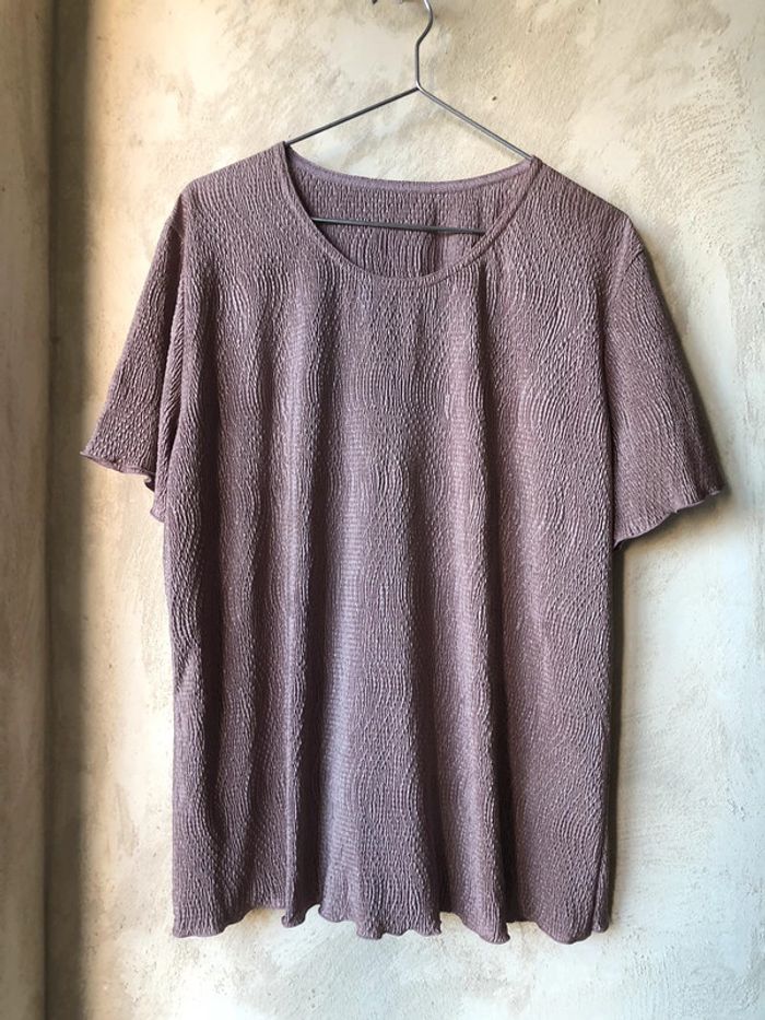 T-shirt gaufré vintage 44/46 - photo numéro 2