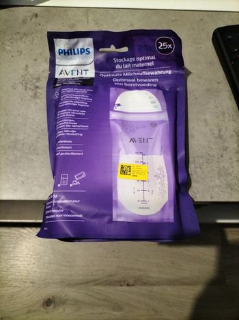 Sachet de stockage lait maternel