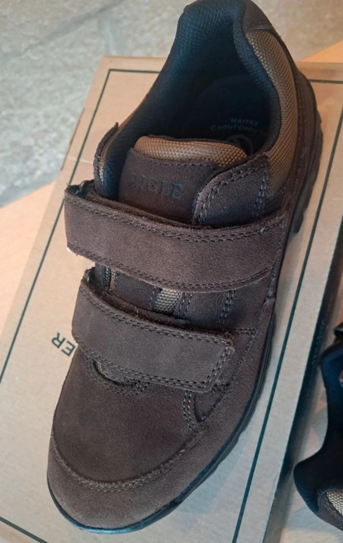 Aigle chaussures de marche randonnée à scratch homme P.45 neuve - photo numéro 3