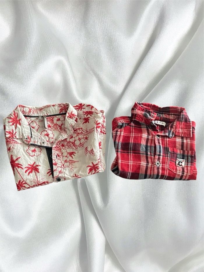 Lot de 2 chemises bébé garçon – 24 mois