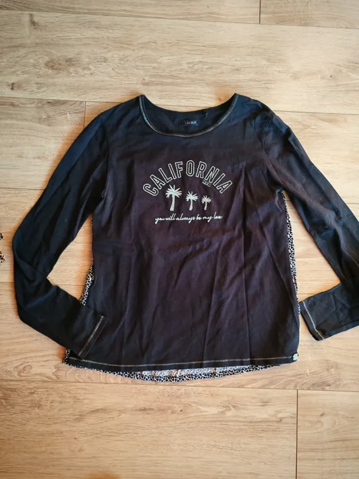 Manches longues ikks cœur bi matière 12 ans