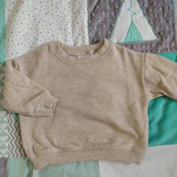 Pull Zara 6/9 mois beige