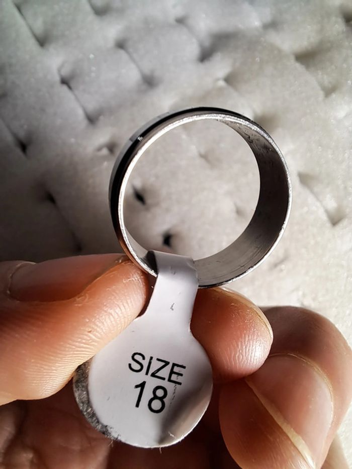 Bague acier inoxydable argentée - photo numéro 2