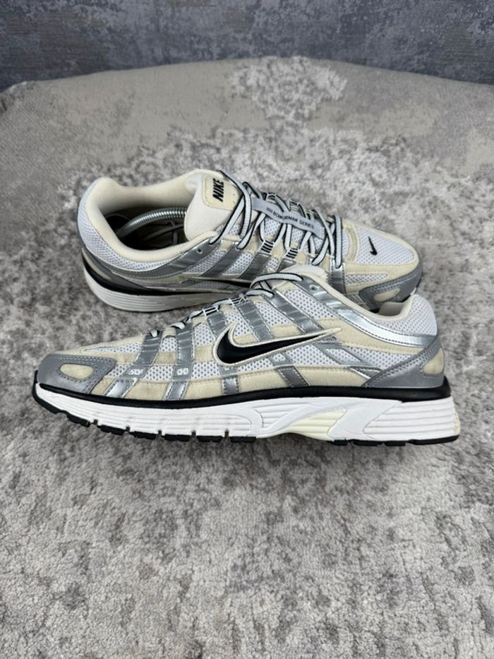Nike P-6000 Running - Coconut Milk Silver - Beige & White & Silver - photo numéro 7