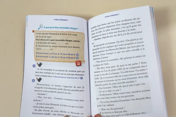 Livre Romans-jeux pour réviser "L'énigme des vacances : Drôles d'époque" du CM1 au CM2 (9-10 ans) - photo numéro 4