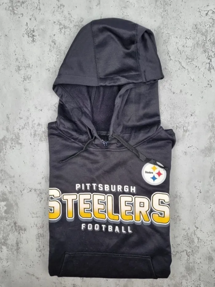 Pull à capuche NFL Pittsburgh Steelers – Taille L Femme (mesures en photos) - photo numéro 2