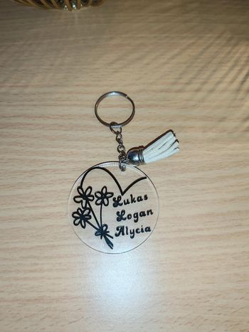 Porte clé neuf avec pompom