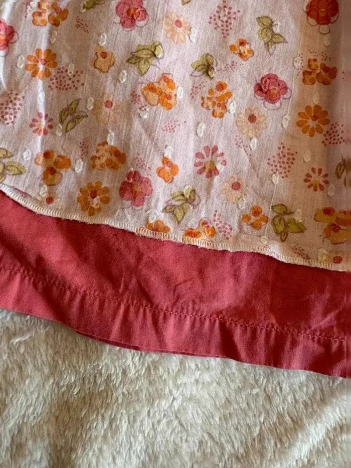 Robe bébé fleurie doublée rose – 18 mois (81 cm) - photo numéro 3