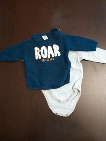 Pull avec body en taille 3 mois