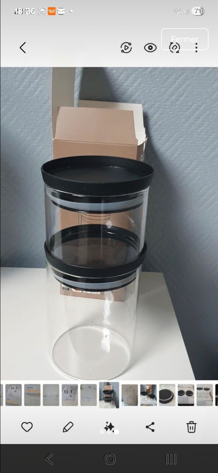 2 boîtes en verre empliable - photo numéro 3