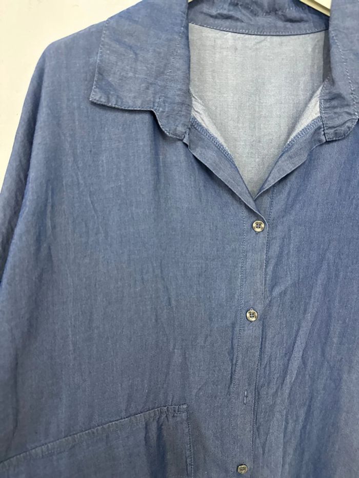 chemise effet jean - photo numéro 3