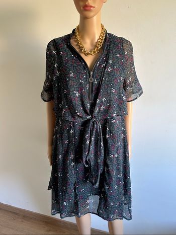 Robe imprimée à manches courtes Kaporal taille XS TBE