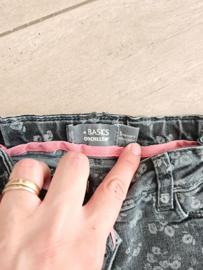 Ensemble 5 ans hiver haut léopard et jeans gris - photo numéro 6