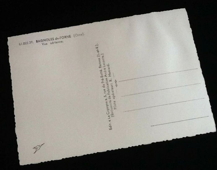 Carte postale ancienne Bagnoles-de-l' Orne (Orne) Vue aérienne - photo numéro 3