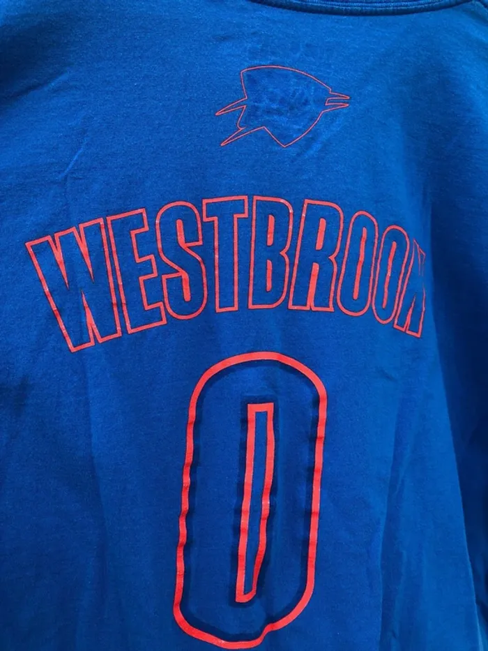 Adidas T-shirt NBA blue Oklahoma City Thunder Westbrook Mens XXL - photo numéro 8