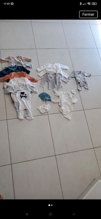 Lot de vêtements naissance bébé garçon