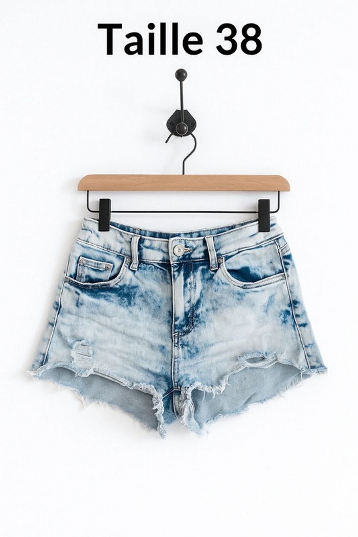 👒 Short en jean tie-dye bleu 👒