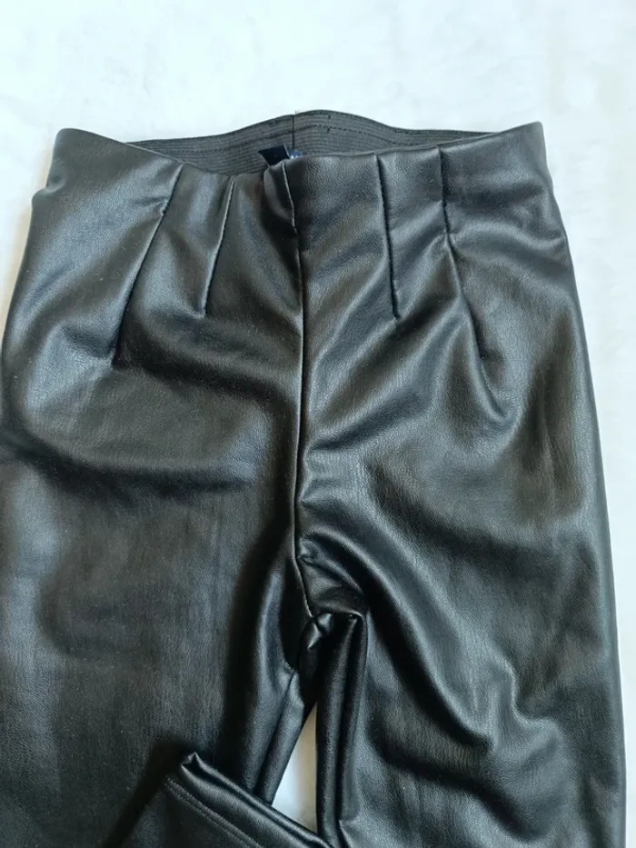 Pantalon simili cuir fille - photo numéro 2
