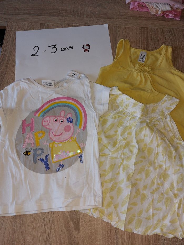 Lot 6 t-shirt manche courte 2/3 ans - photo numéro 2