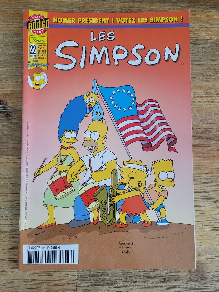 Comics BD Bongo Group Les Simpson