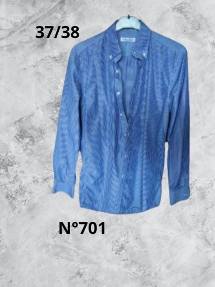 N°701 Chemise bleu/blanc T37/38. Manoukian.