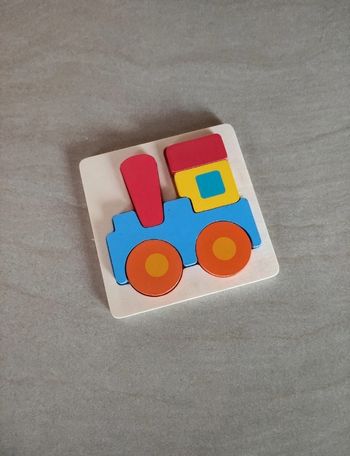 Mini-Puzzle bois locomotive train