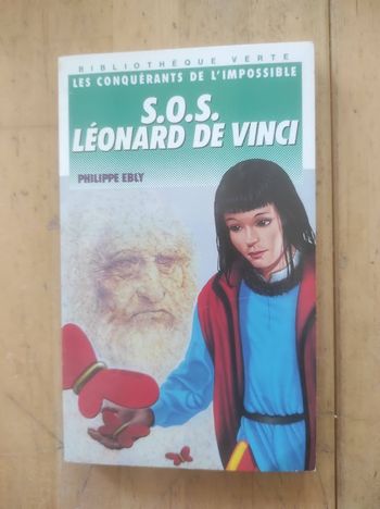 S.O.S. Léonard de Vinci Philippe Ebly Bibliothèque Verte 1988 