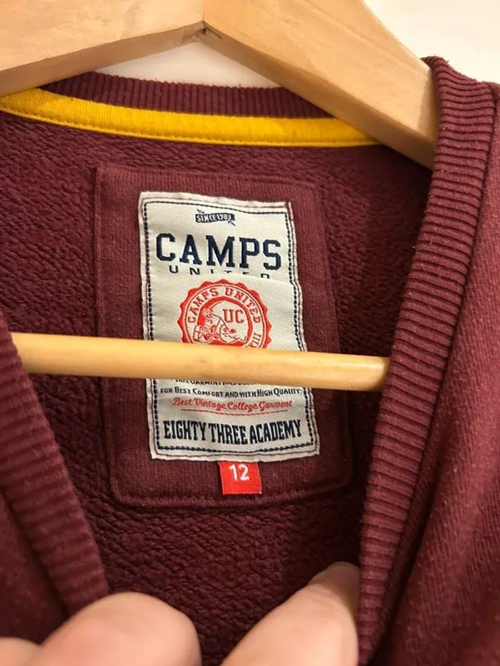 Sweat bordeaux – Camps United – Gémo – Taille 12 - photo numéro 3