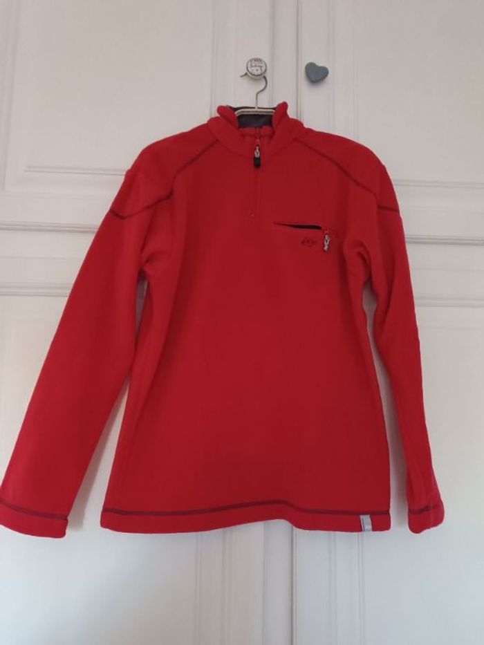 Sweat rouge et gris 14 ans Decathlon