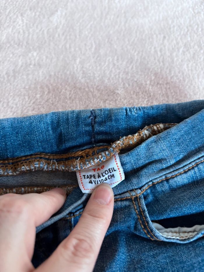 🌸Jeans skinny 4 ans tape à l’œil fille 🌸 - photo numéro 3