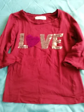 T-shirt manches 3/4, fille